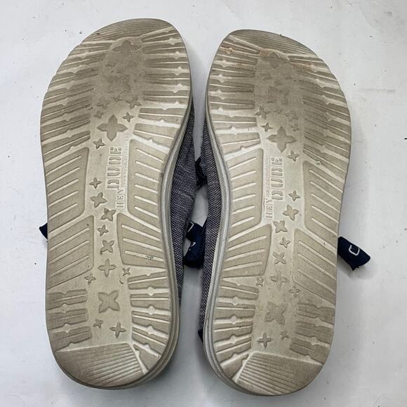 Hey Dude Wally Stretch Men’s Blue Sneaker Casual Shoe S-037 Sz 7 - Picture 8 of 9